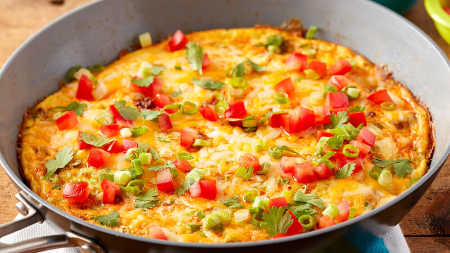 Cheesy Chorizo Frittata